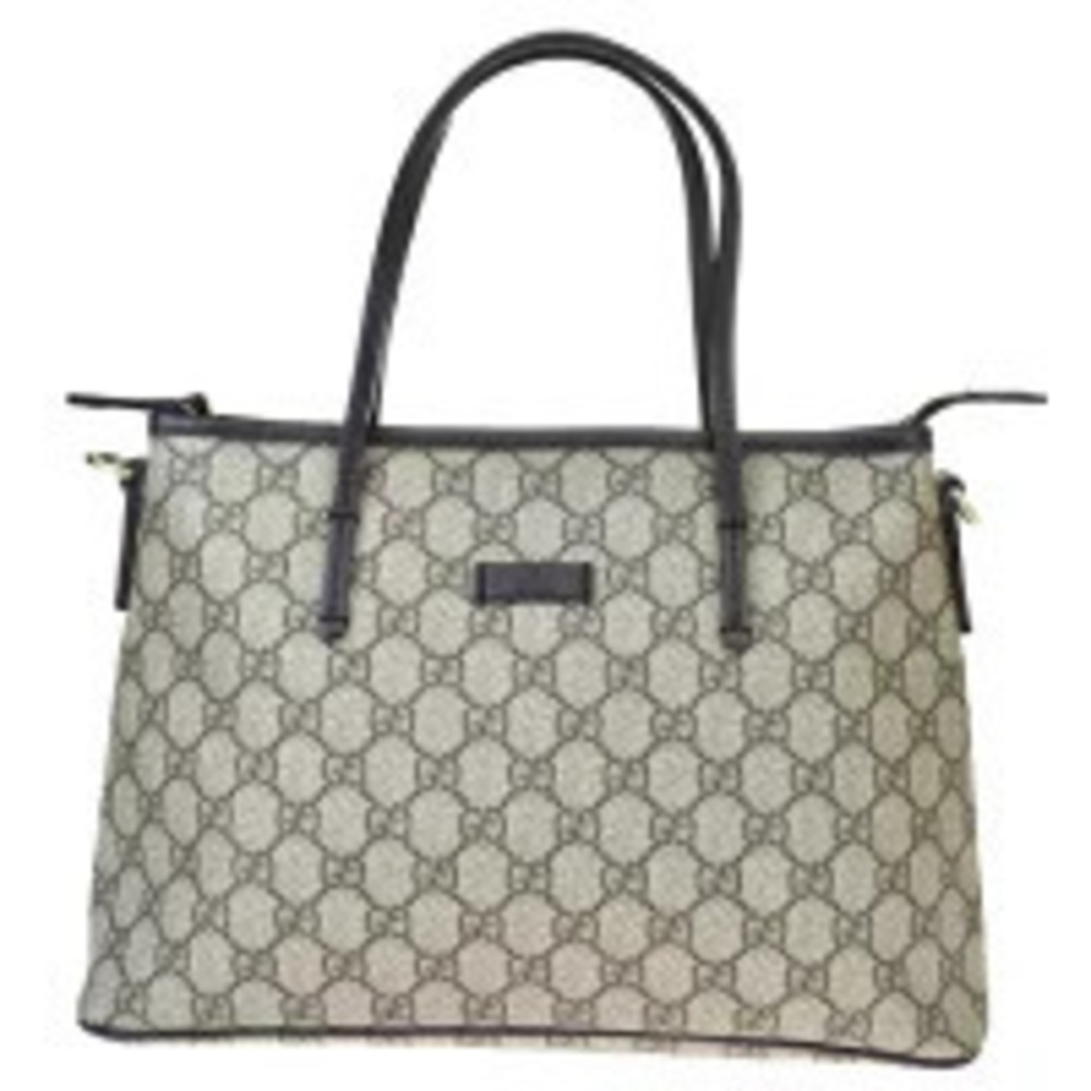 Gucci Handbag Tote GG Brown Leather